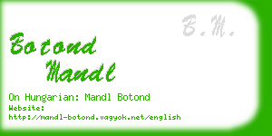 botond mandl business card